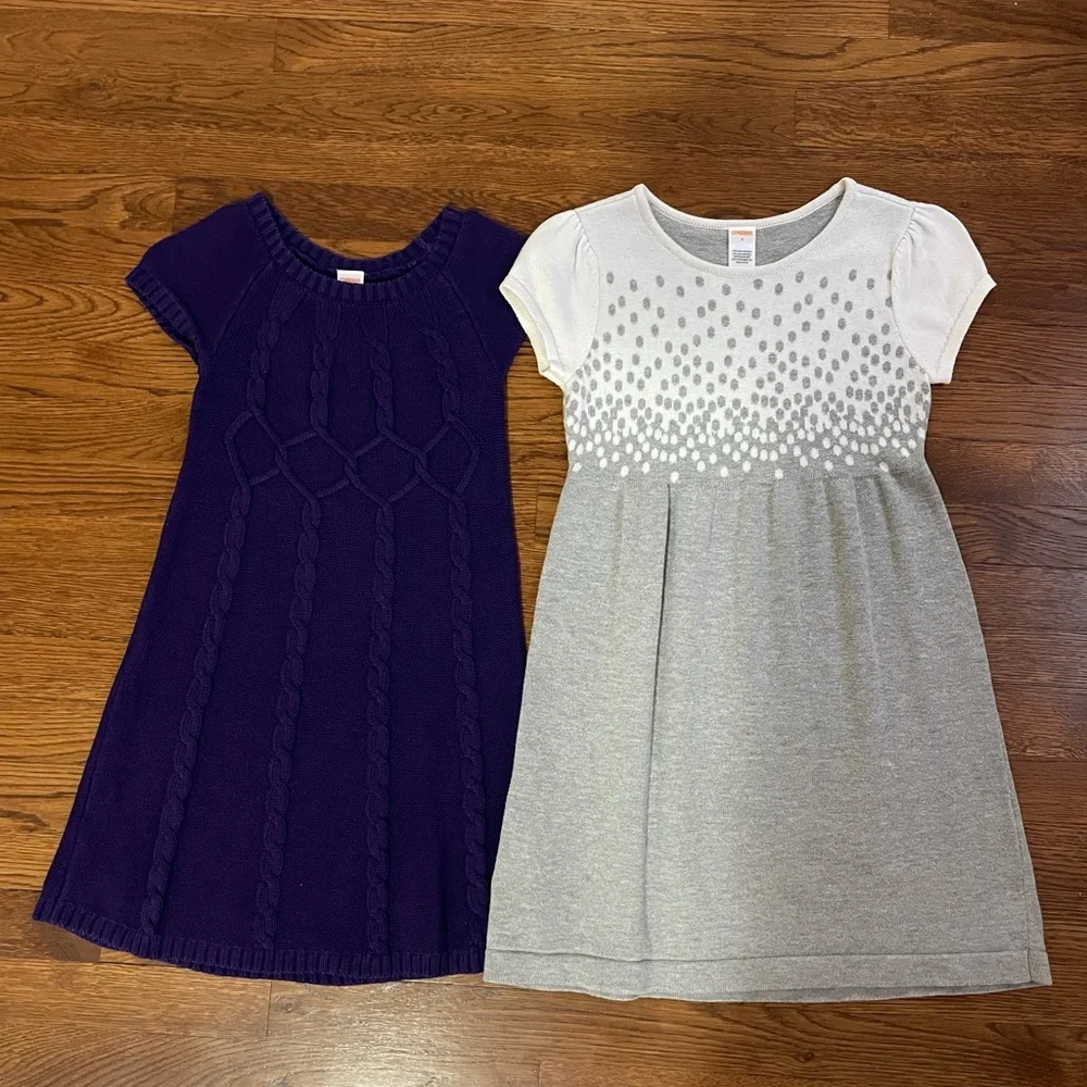Bundle of 2 Gymboree Short-Sleeve Sweater Dresses